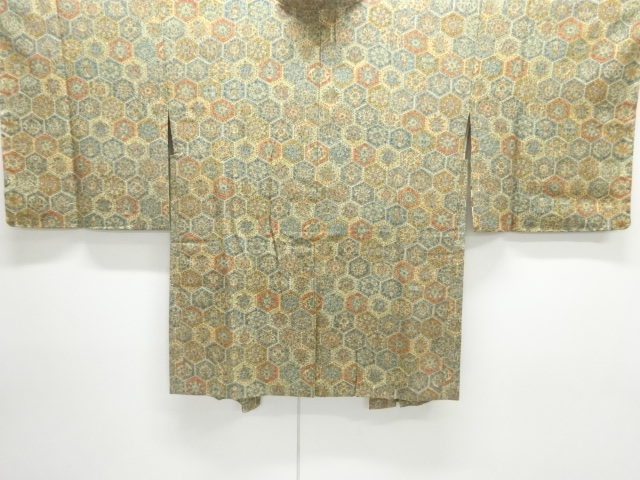 JAPANESE HAORI / UNUSED / KIKKO PATTERN